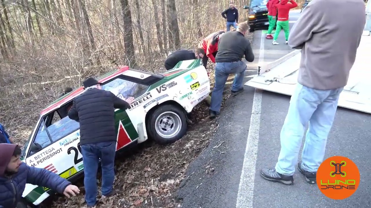 FIAT 131 Abart - Rally dei Laghi 2025 - Uscita di strada