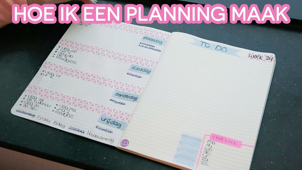 Hoe ik een planning maak | Beautygloss