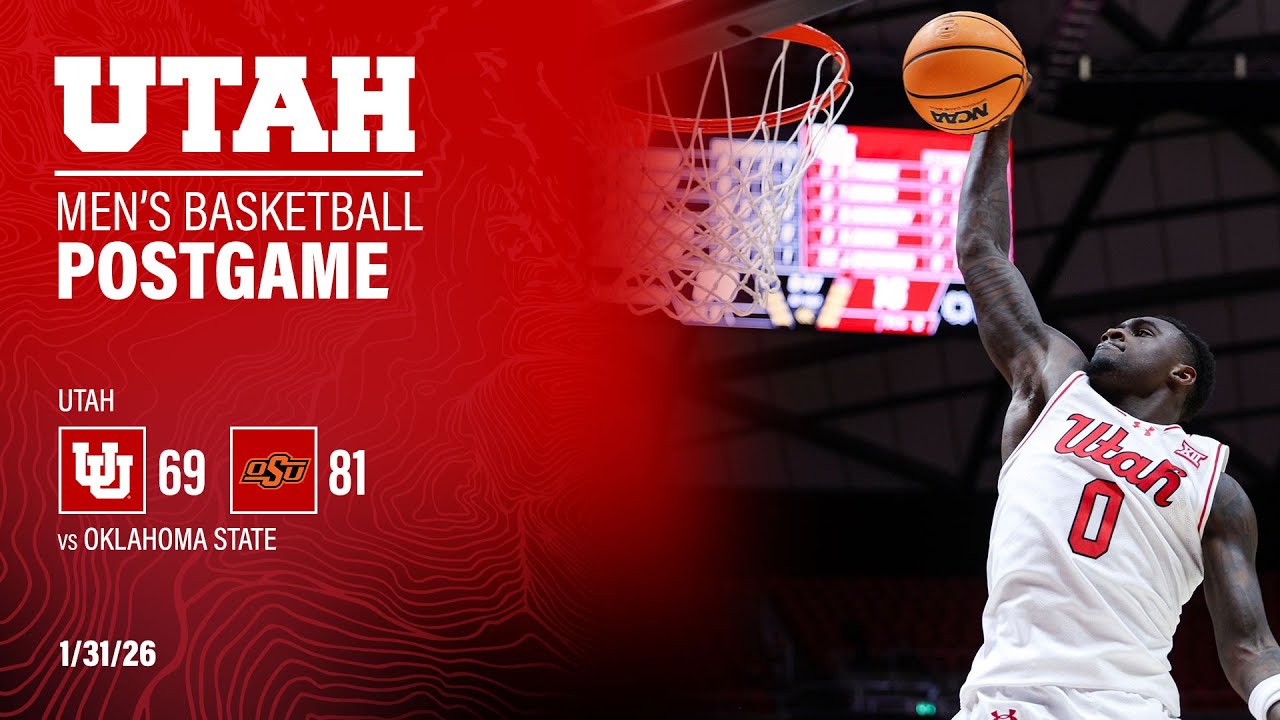 Utah: 69, Oklahoma State: 81 | Utah Basketball Postgame Press Conference