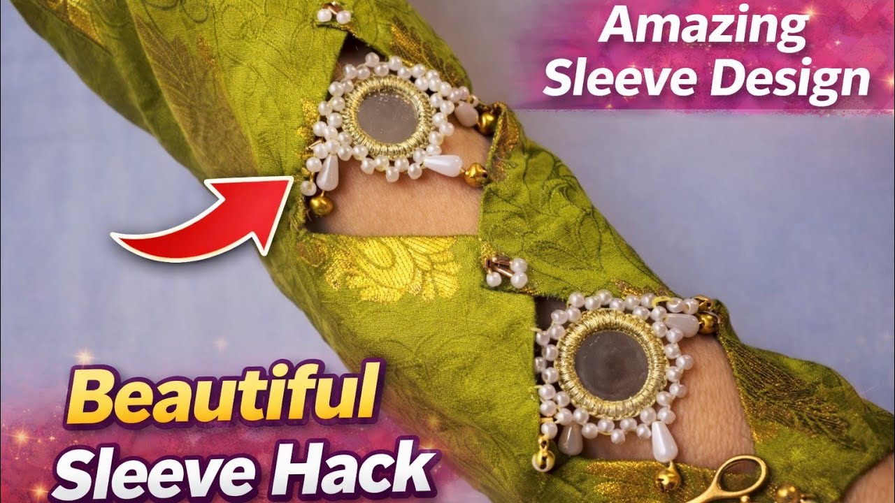 لباس ساده را با این طراحی آستین خاص کنTurn a Simple Sleeve into This! 😍