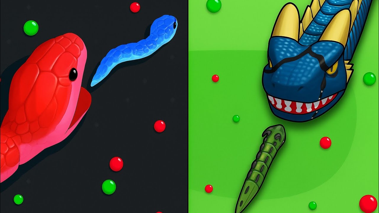 Snake Clash.io VS Snake Hero - Battle of Snake Games! #gamingvideos 