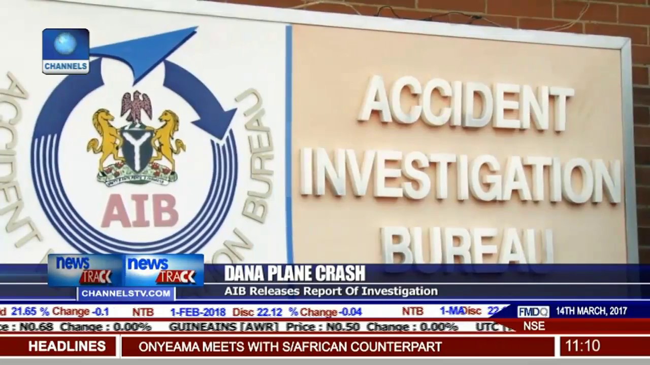 AIB Releases Report Of Dana Plane Crash Investigation