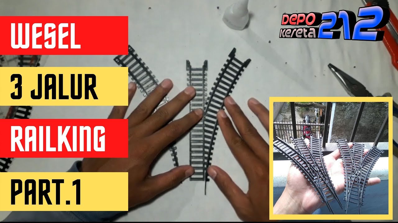 Miniatur Kereta Api Wesel 3 Jalur, Part. 1