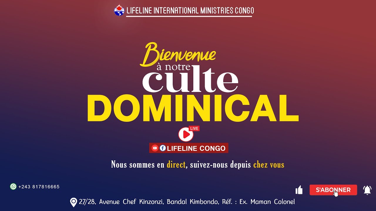 [LIVE] Louanges-Adorations, chorale LIFELINE CONGO, Dim 01 fevrier 2026