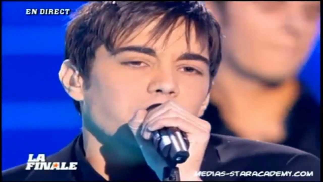 Gregory Lemarchal a corps perdu  live Star Academy 5 la finale