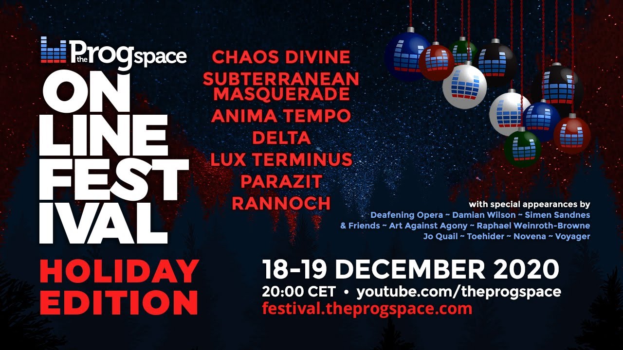 The Progspace Online Festival HOLIDAY EDITION Announcement