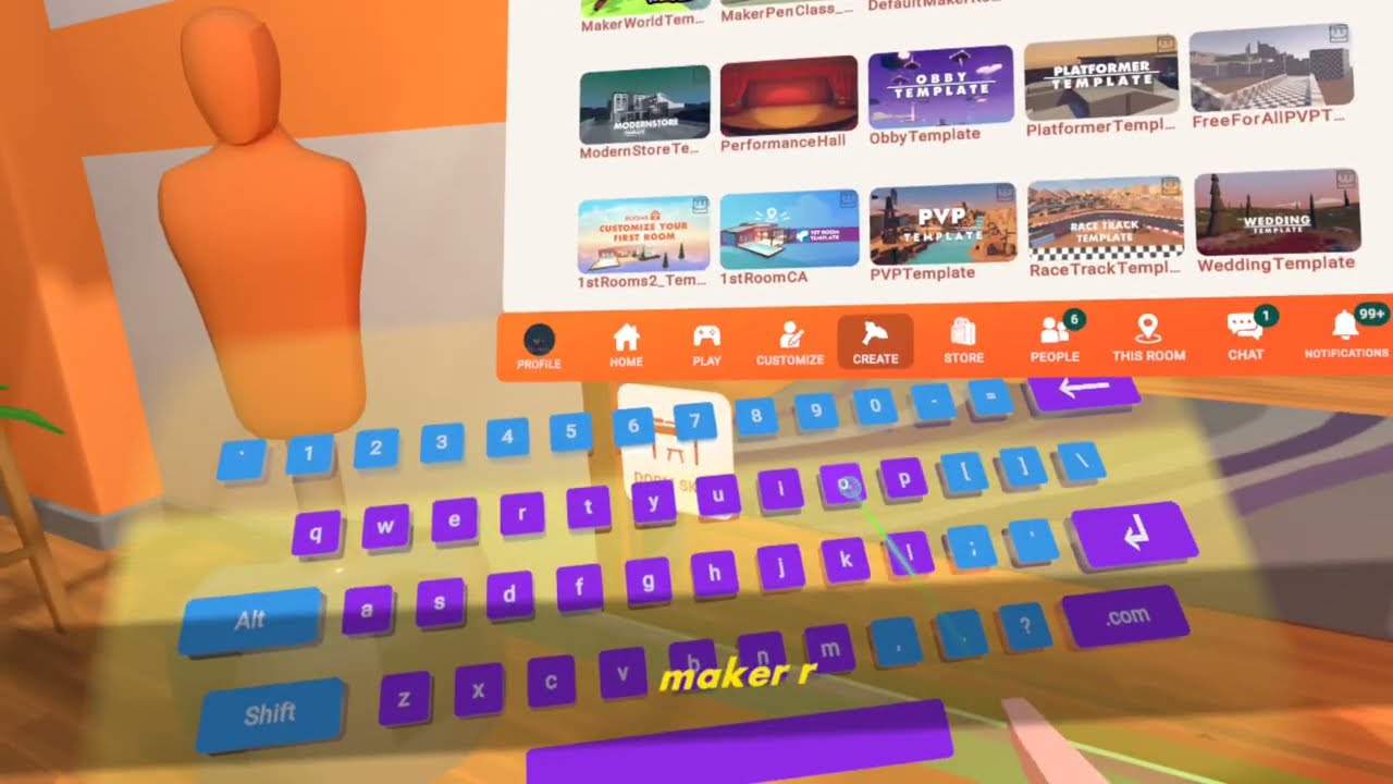 Day 1 of making a big scary fan game in REC ROOM