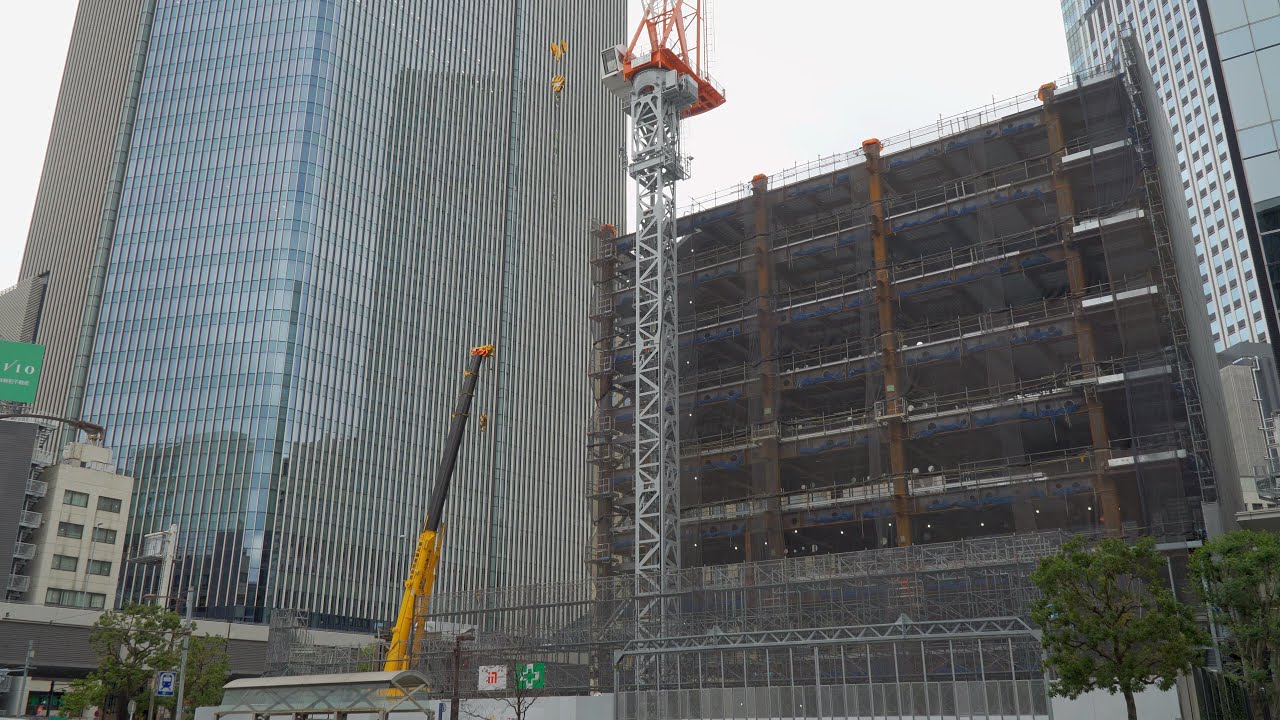 コマツ新本社新築計画の建設状況（2025年12月6日）