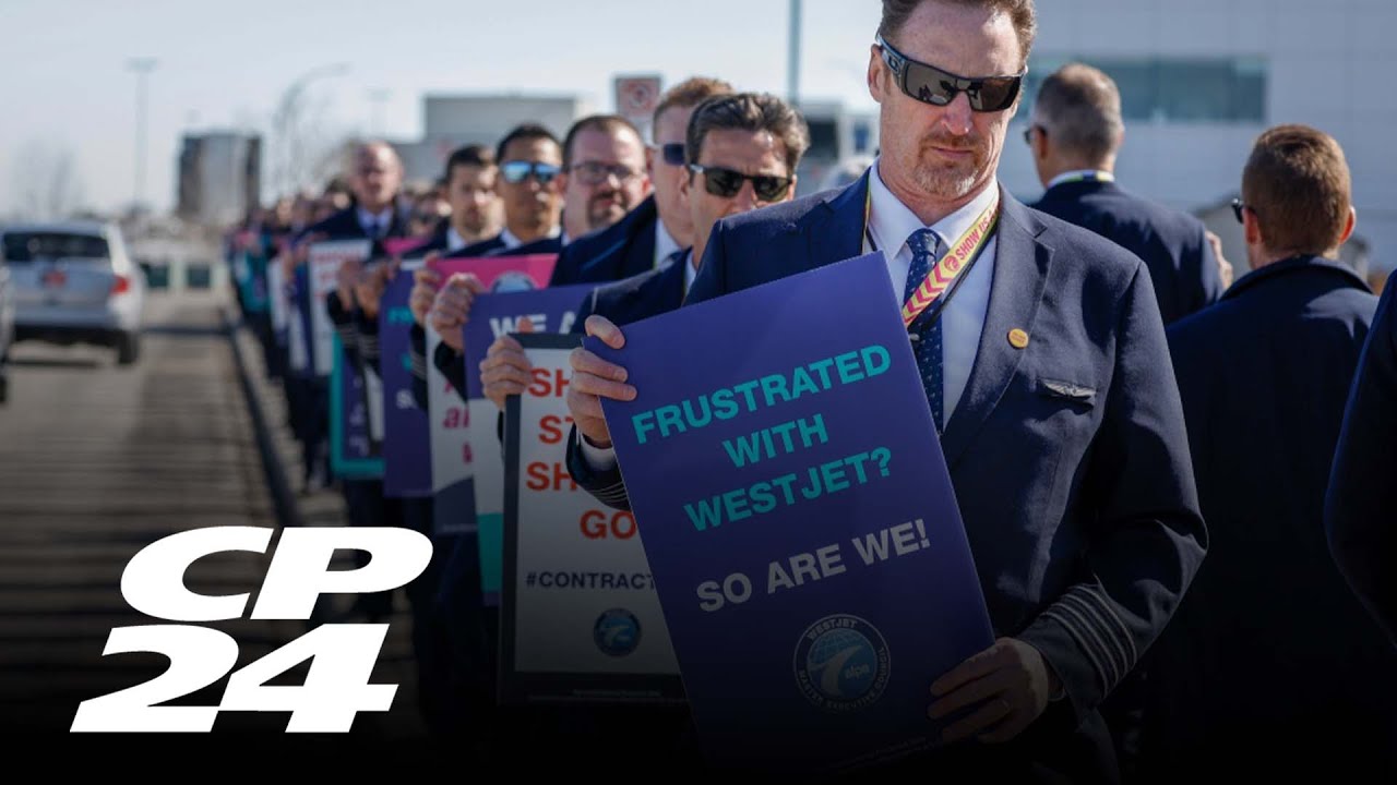 WestJet pilots pickets ahead of possible strike