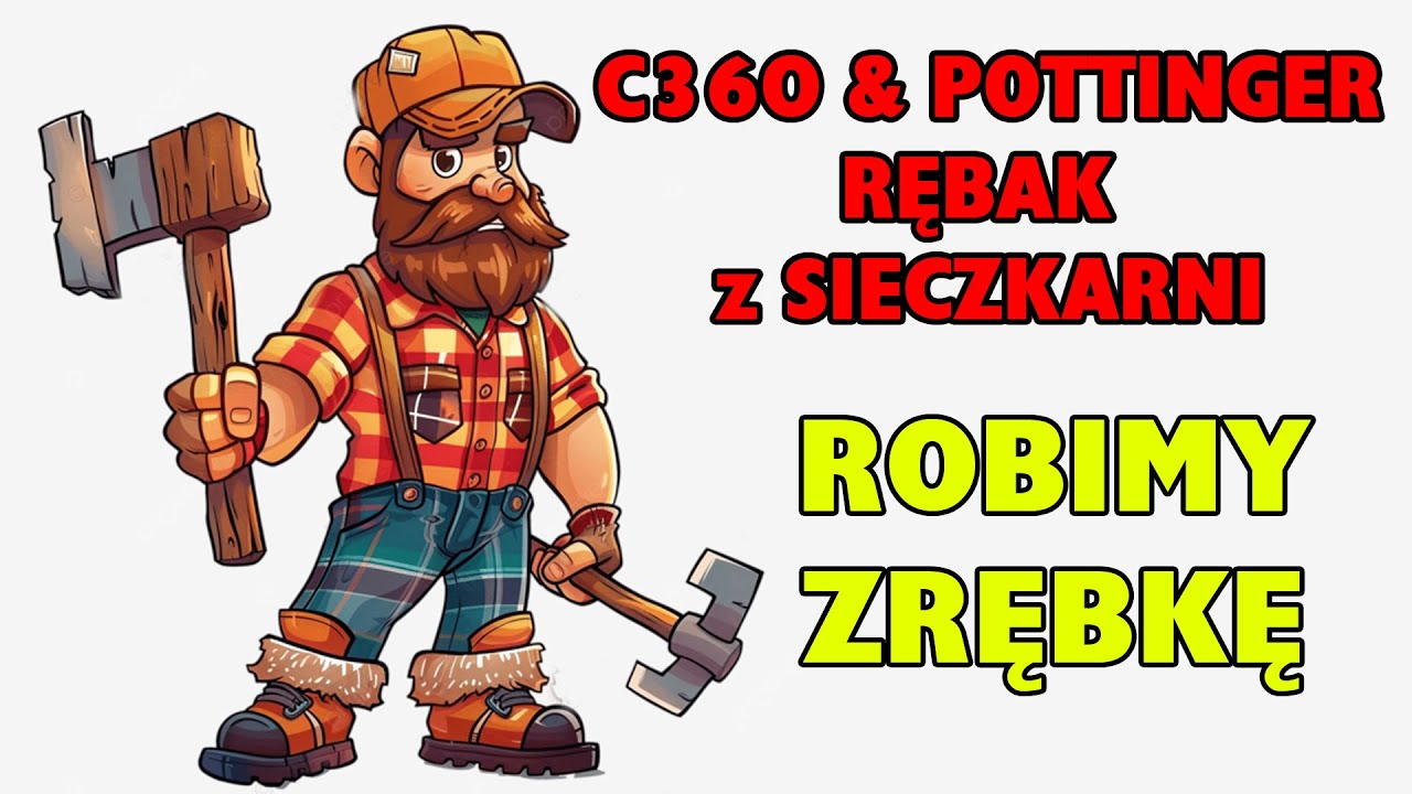C360 & RĘBAK GAŁĘZI. Sieczkarnia pottinger mex w akcji (wood chipper). Rozdrabniacz do gałęzi.