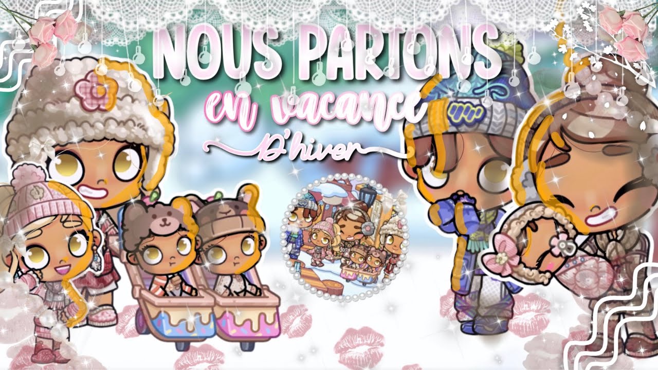 🪾🛷Nous partons en vacances d’hiver❄️☃️ ||with voice||avatar world ||