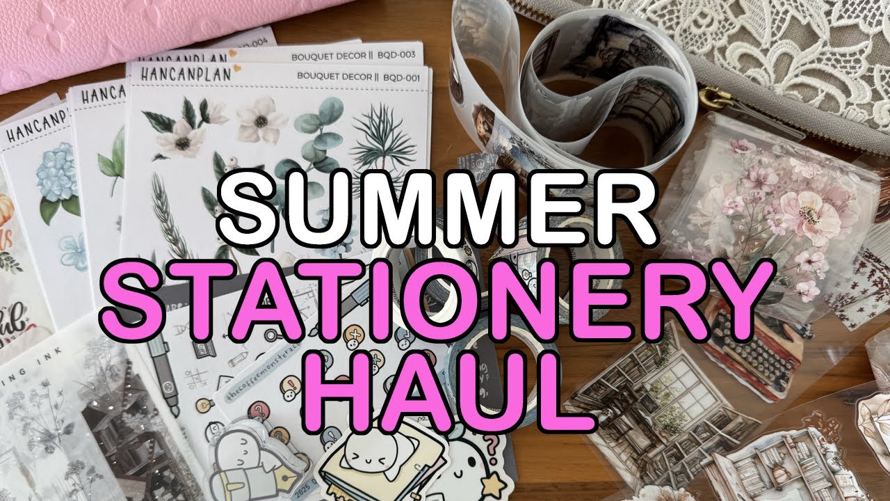 Huge Stationery Haul Summer 2025 | Sterling Ink, The CoffeeMonsterzCo, HanCanPlan & More