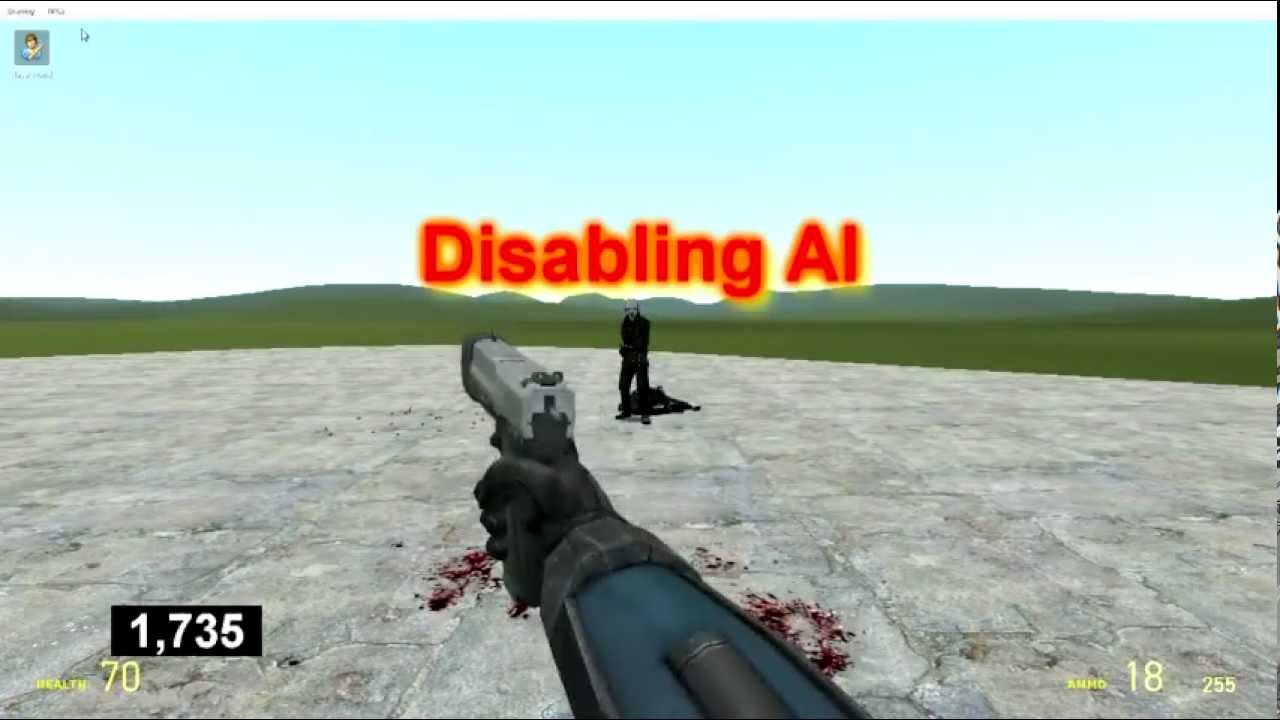 Gmod 13 - How to disable AI - Fast 10 second tutorial