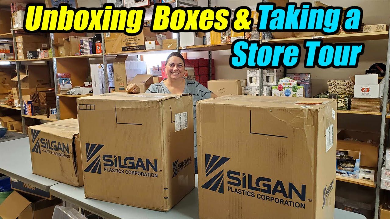 Unboxing Huge boxes and taking a Store tour check out all the cool items we have.