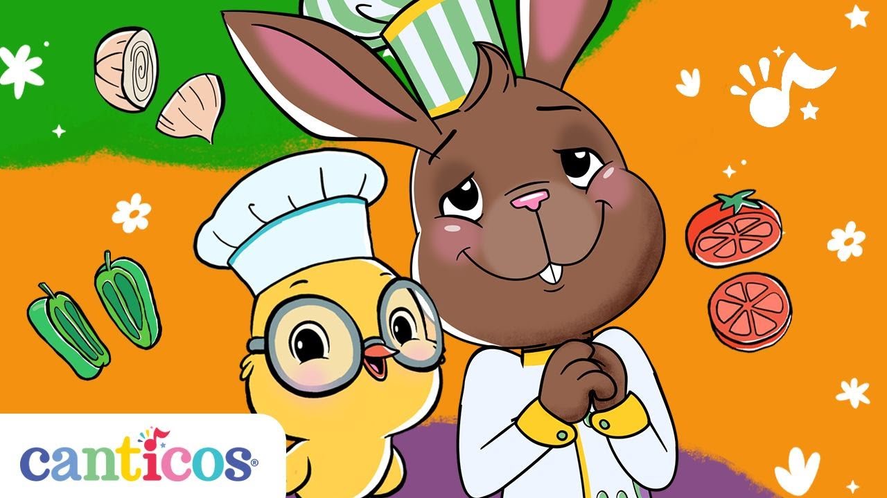 Canticos | Choppity Chop! / &iexcl;P&iacute;calo ya! | Vegetable song for kids | English & Spanish Vocabulary