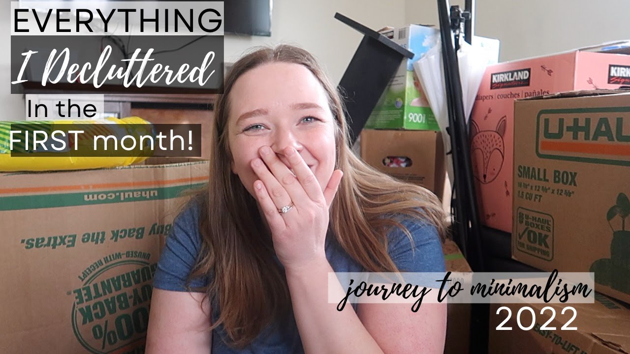 Everything I Decluttered in my First Month as a Minimalist Beginner | Journey to Minimalism 2022