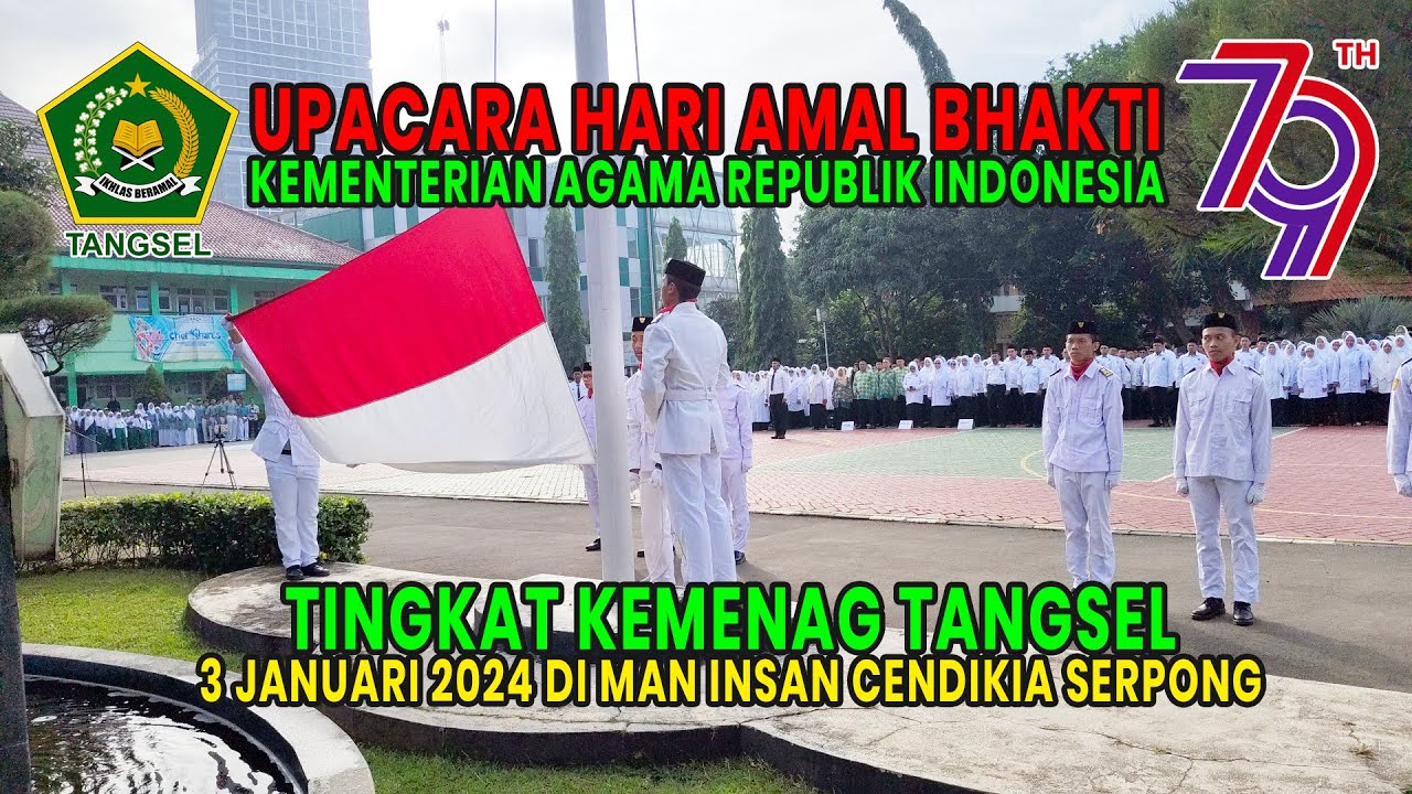 🔴 FULL UPACARA HAB 79 KEMENTERIAN AGAMA RI TAHUN 2025 TINGKAT KEMENAG TANGSEL. #kemenag #fyp