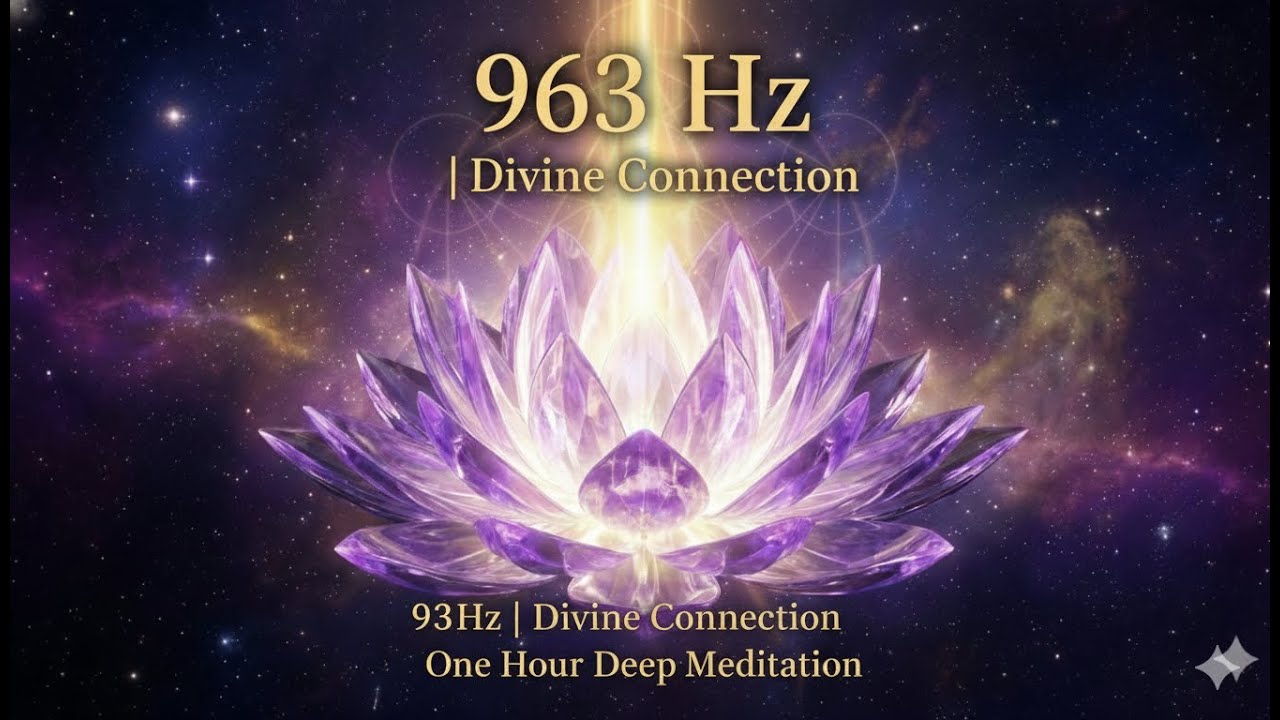 963 Hz | Divine Connection: One Hour Deep Meditation  #Crown Chakra Meditation #spiritual #god