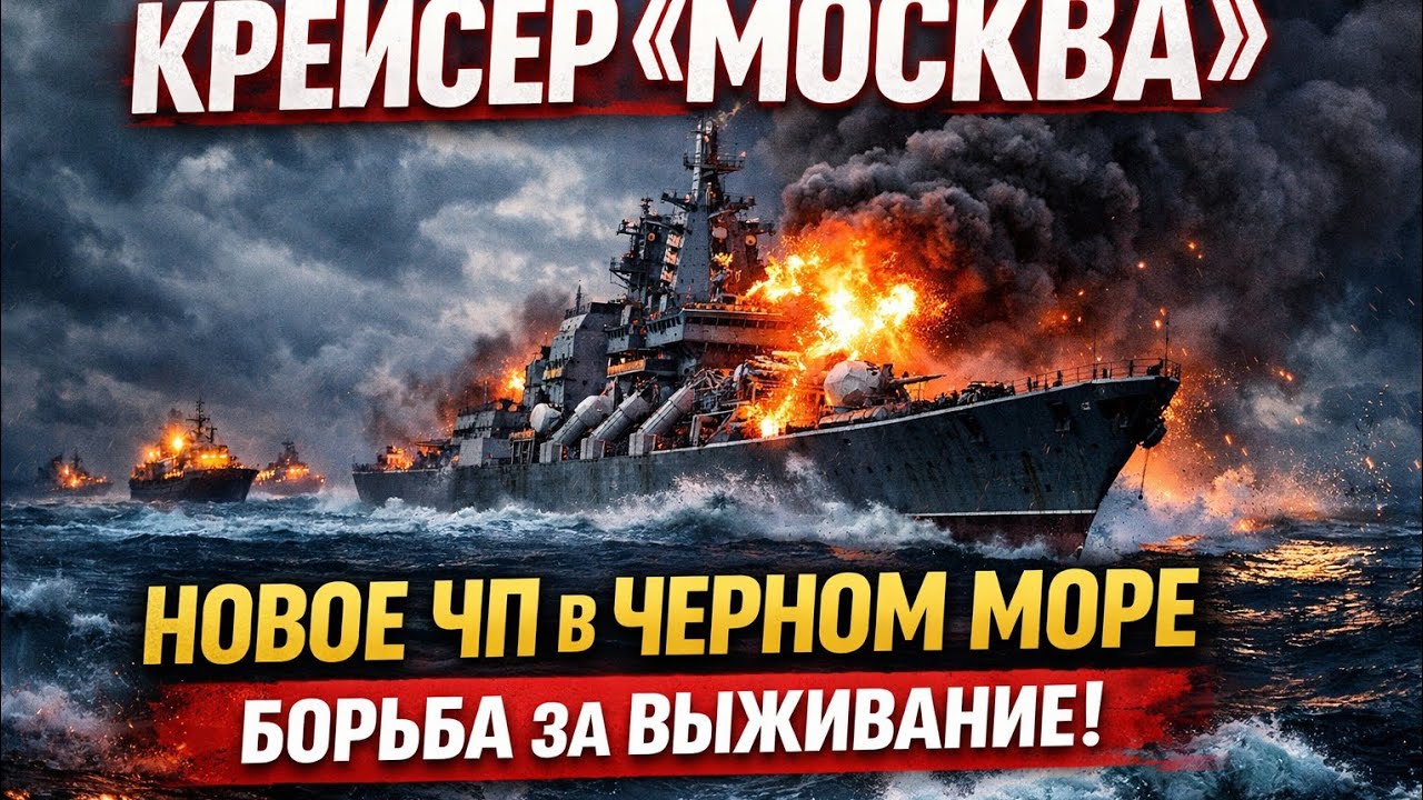 Крейсер «Москва»: Повторная катастрофа в Чёрном море и роковая борьба за выживание