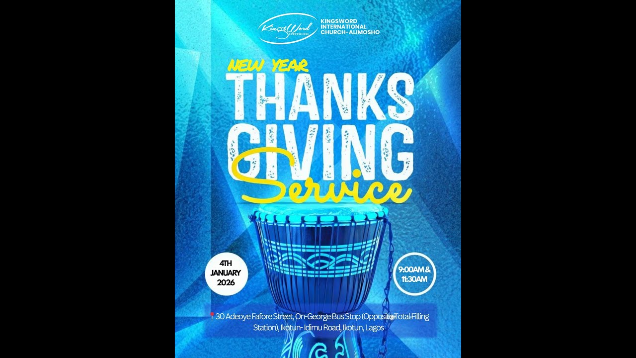 SPECIAL THANKSGIVING SERVICE | JAN 2026