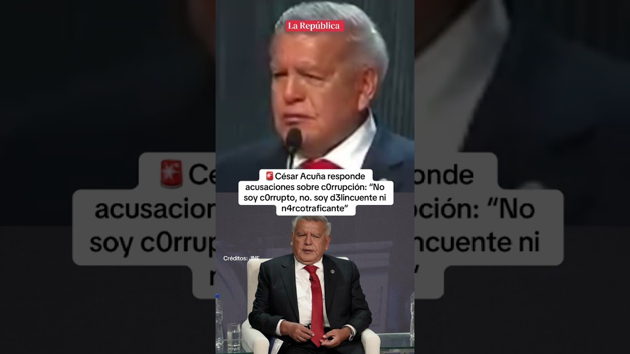 🚨 C&eacute;sar Acu&ntilde;a RESPONDE A ACUSACIONES DE CORRUPCI&Oacute;N EN DEBATE #SHORTS #LR