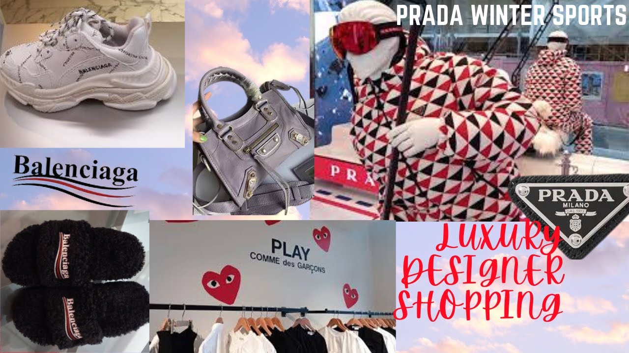 Luxury shopping/Prada Winter -Balenciaga-Comme des garçons(Japanese)/at Selfridges London/Vlog