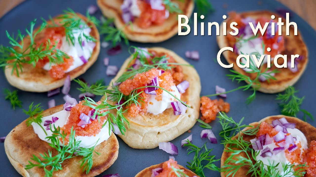 Blinis with Danish Caviar (Stenbiderrogn) | In Carina's Kitchen