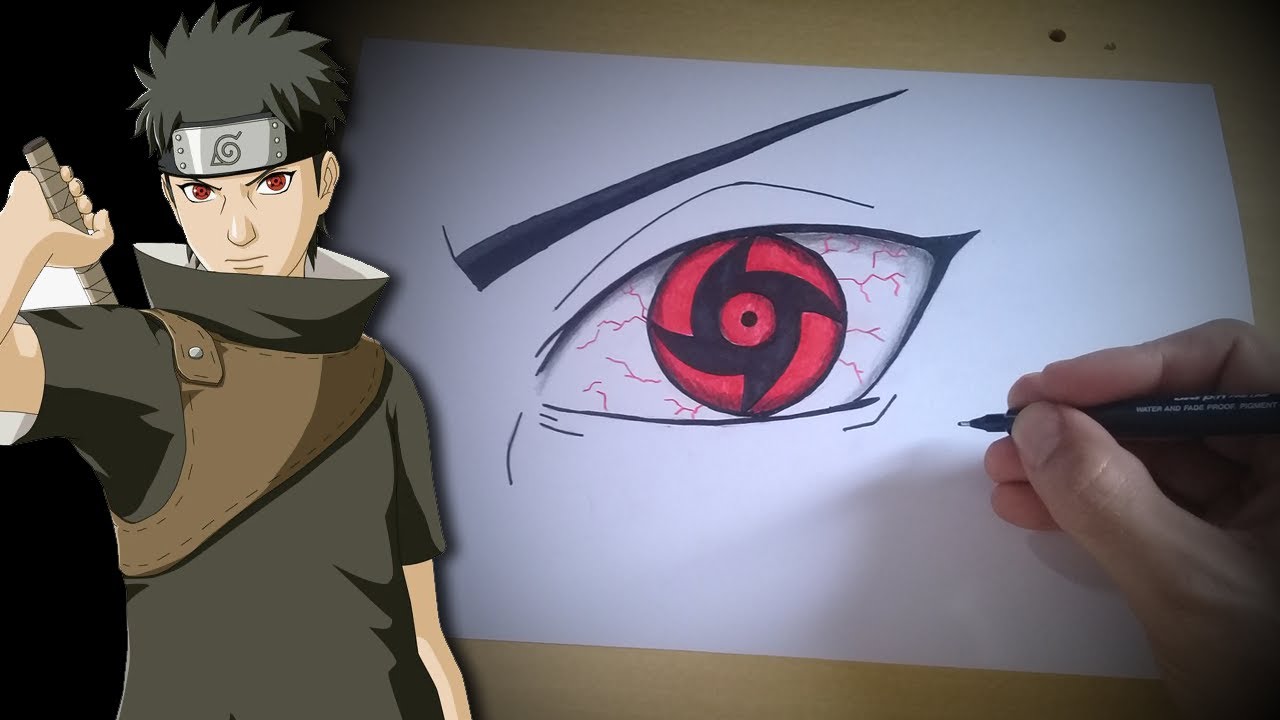 COMO DESENHAR o MANGEKYOU SHARINGAN do SHISUI UCHIHA passo a passo