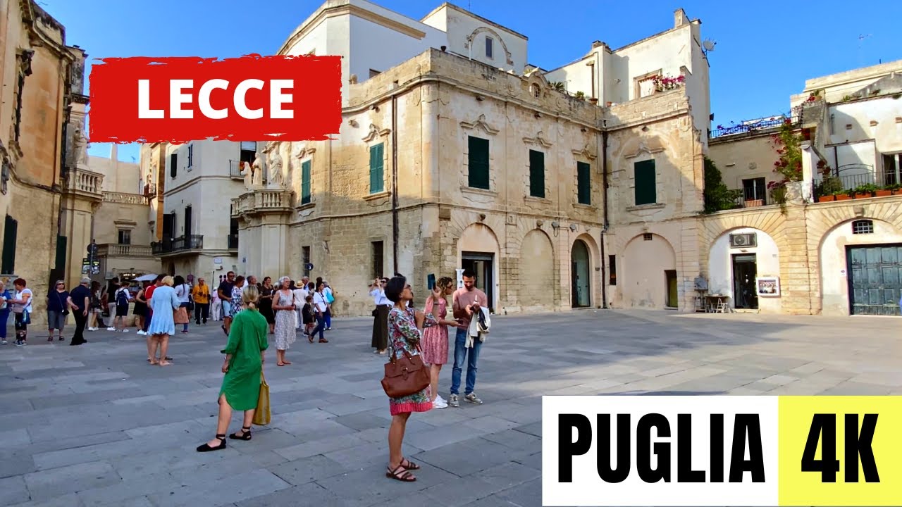 PUGLIA, ITALY 🇮🇹 [4K] Lecce City Centre — Walking Tour
