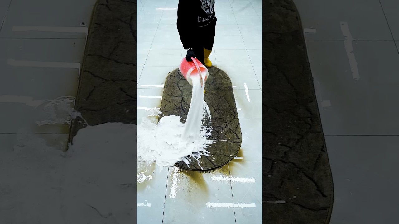 Deep Cleaning an Extremely Dirty Carpet ASMR &ndash; Satisfying Process #satisfying #asmr #cleaning