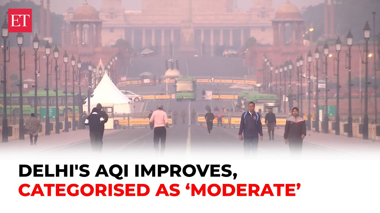 AQI improves in Delhi, drops to 169 and is categorised as 'Moderate': CPCB