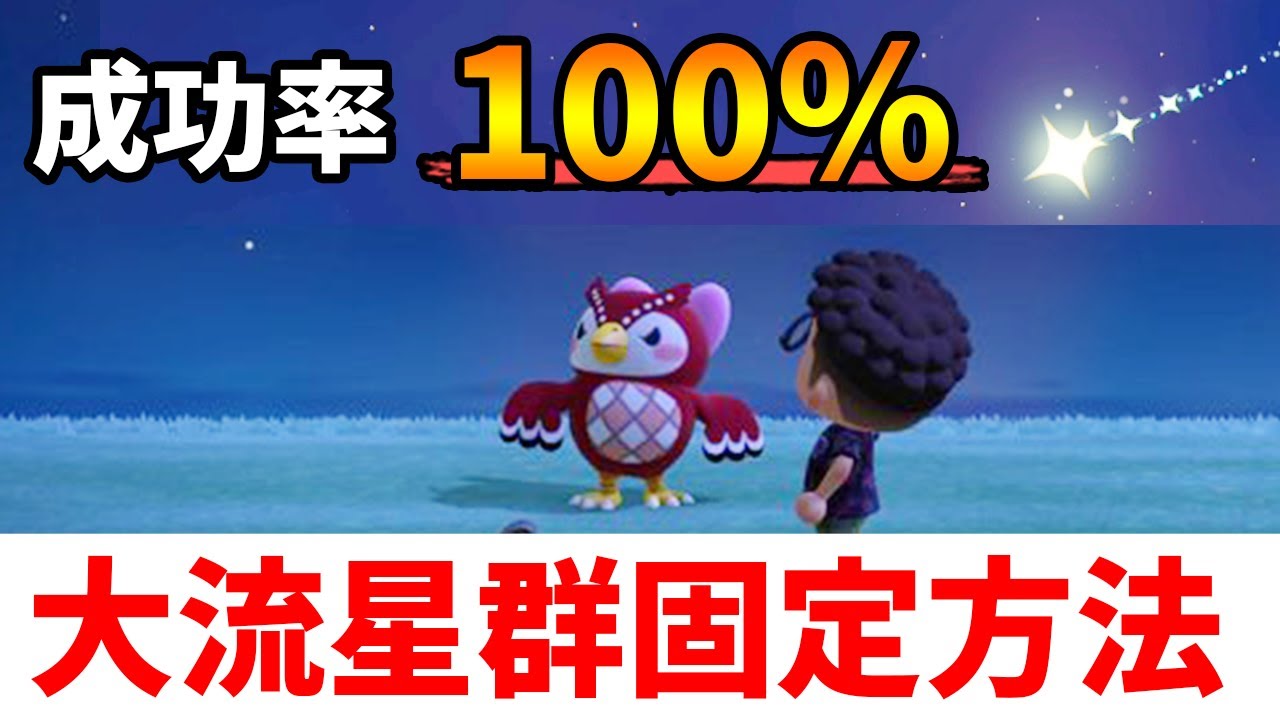 【あつ森】自分の島の大流星群の日が確実に分かる！これでフーコ家具も楽々コンプ!!【あつまれ どうぶつの森】【ぽんすけ】