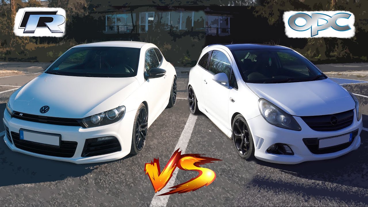 SCIROCCO R vs CORSA OPC 🚗 #mitmegyszázon