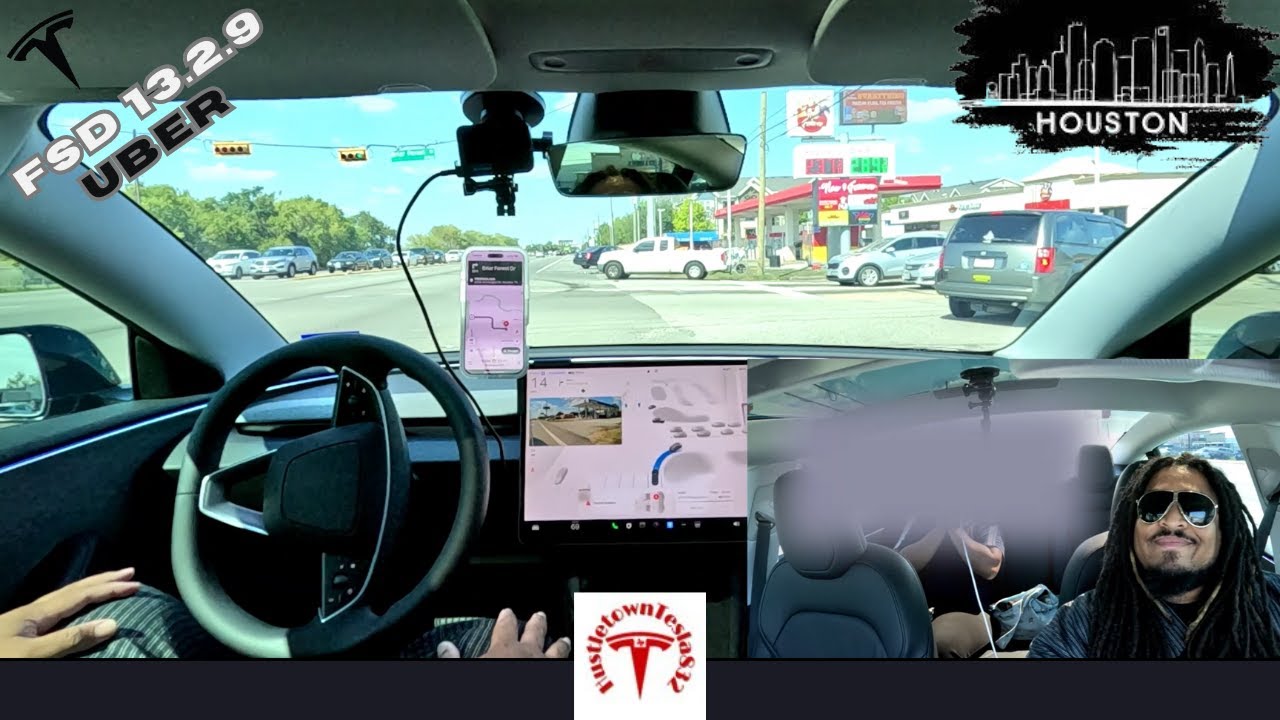 TESLA ПОЛНОСТЬЮ САМОУПРАВЛЯЕМЫЙ 13.2.9 126-Й АВТОМАТИЧЕСКИЙ АВТОМОБИЛЬ (РАЙОН ХЬЮСТОНА)