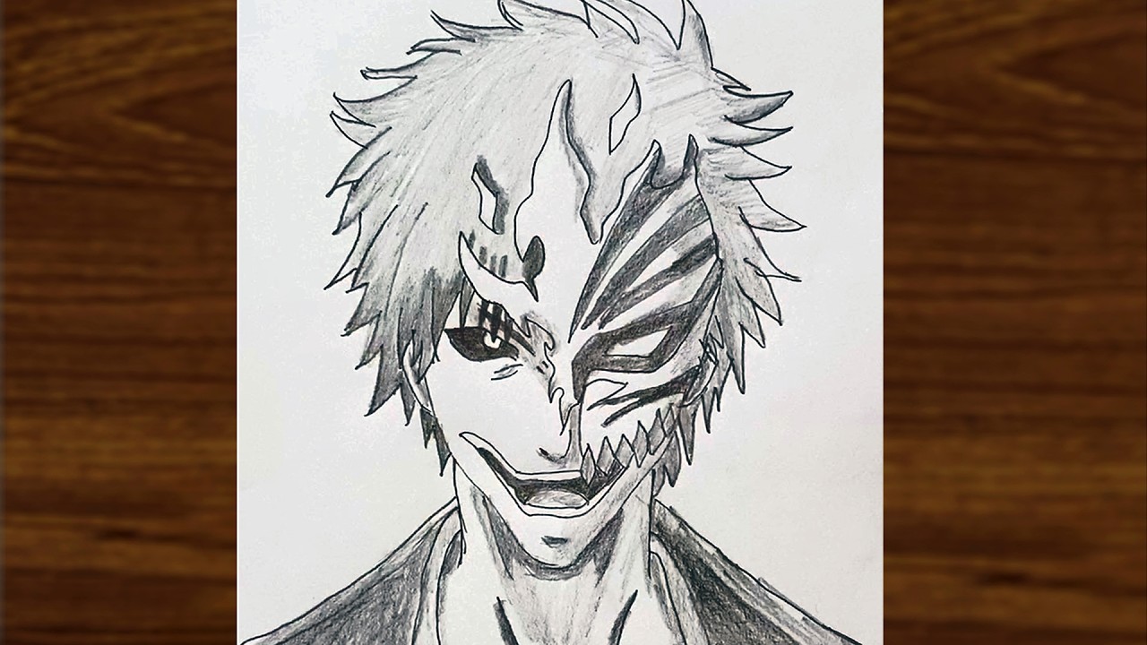 Drawing Ichigo Kurosaki Half Face | Pencil ✏️Sketch | Bleach Anime