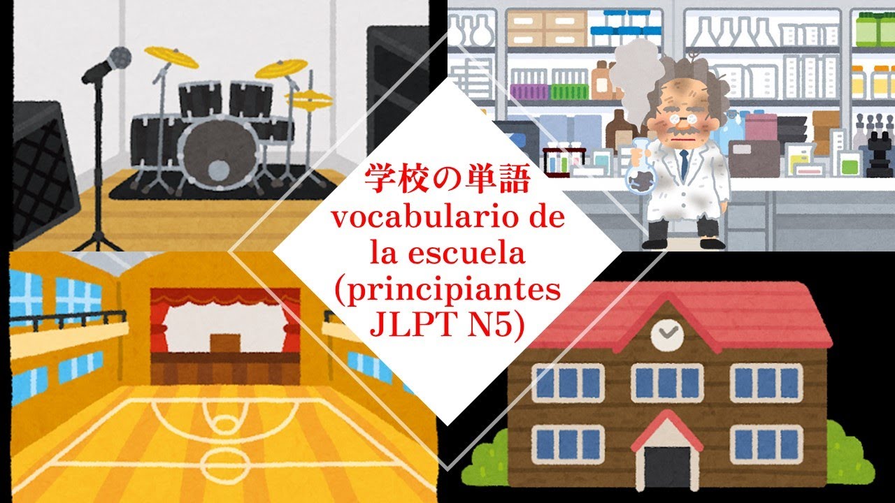 Vocabulario de la escuela　がっこうのたんご para principiantes y N5