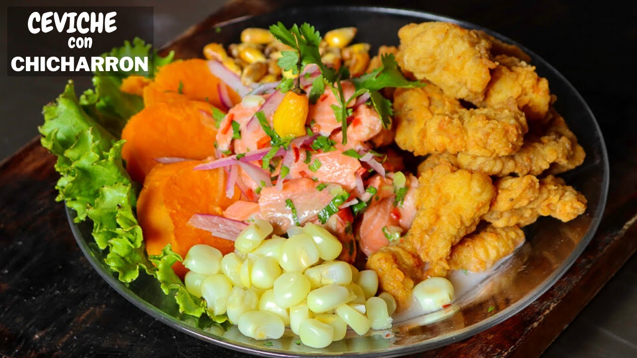 CEVICHE DE TRUCHA PERUANO CON CHICHARRÓN DE PESCADO | Abelca