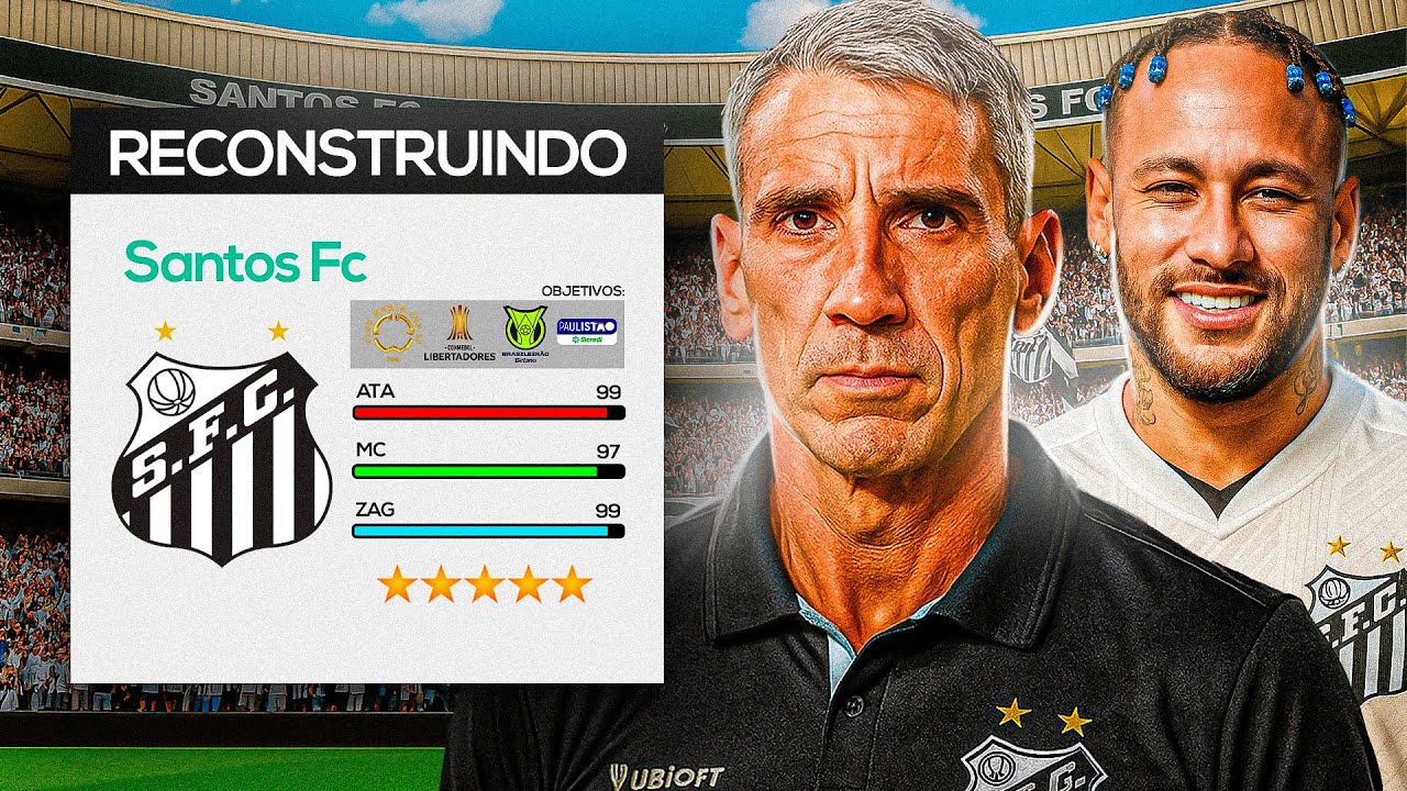 RECONSTRUINDO o NOVO SANTOS de VOJVODA & NEYMAR nesse PATCH ULTRA REALISTA!! - GOGOSZ PATCH PES 2021