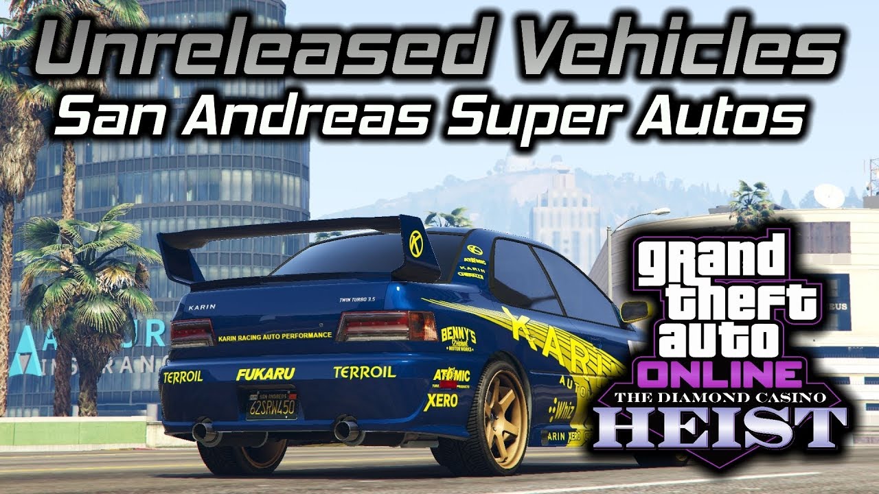 GTA Online Diamond Casino Heist: Unreleased SA Super Autos Vehicles Gameplay and Customization