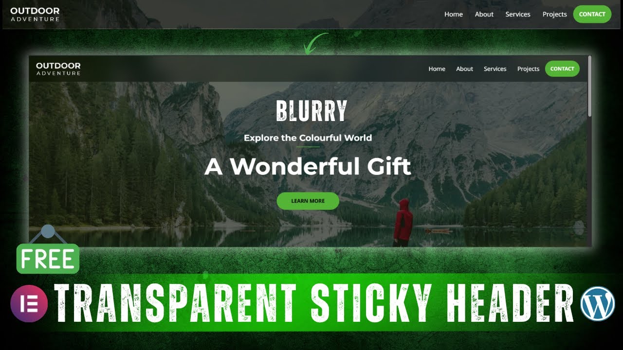 How to Create Transparent Sticky Header in Elementor Wordpress Tutorial (2025)