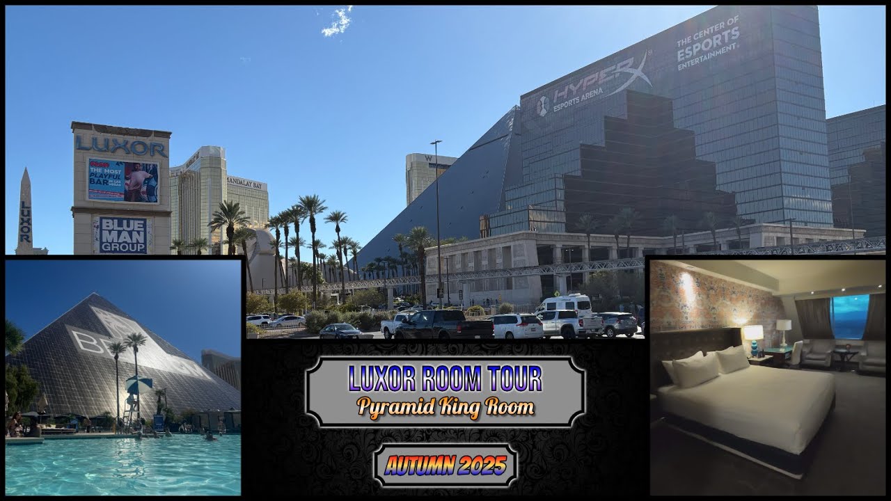 Luxor Hotel & Casino &ndash; Las Vegas &ndash; Wycieczka po pokoju Pyramid King &ndash; Jesień 2025