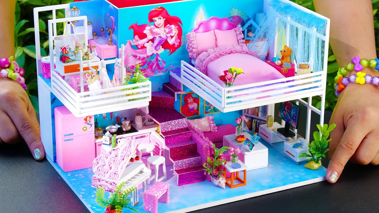 DIY Miniature Dollhouse ~ Ariel Room Decoration