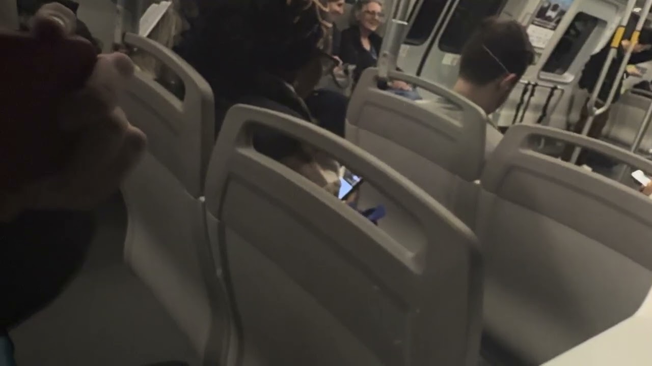 Bart train ride From Embarcadero To West Oakland Transbay Tube 