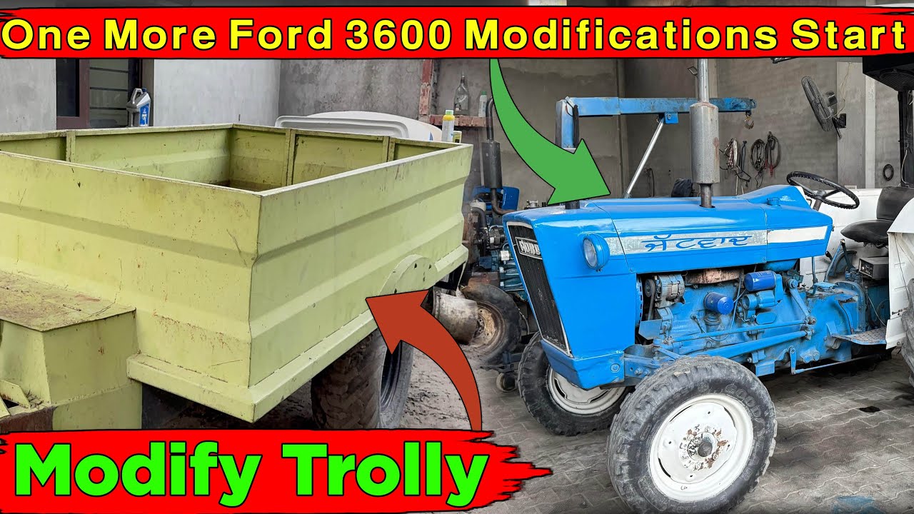 Ford 3600 Tractor Ready For Testing | Tractor Modifications | Old Tractor Paint Work | Ford 3000 