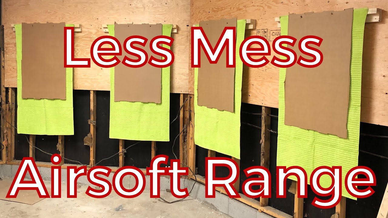 Less Mess Indoor Airsoft Range - Make for Cheap!