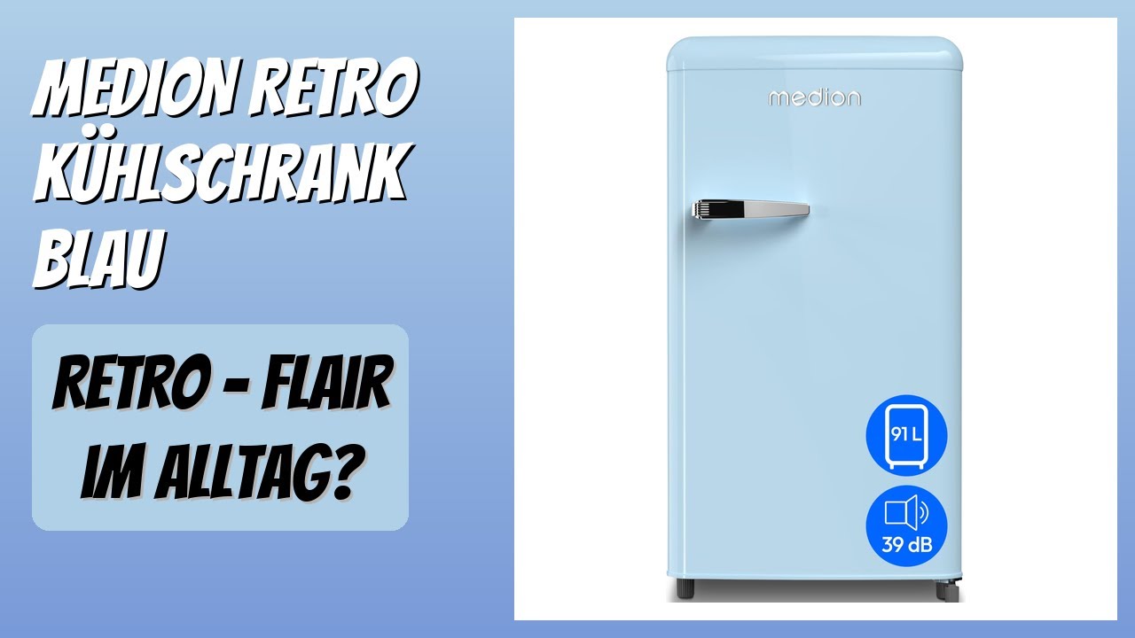 BEWERTUNG (2026): MEDION Retro Kühlschrank blau. Infos