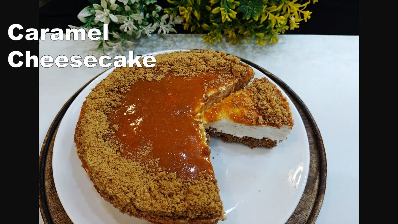 No bake caramel cheesecake recipe/ How to make cheesecake/Valentine's Day recipe #cheesecakerecipe