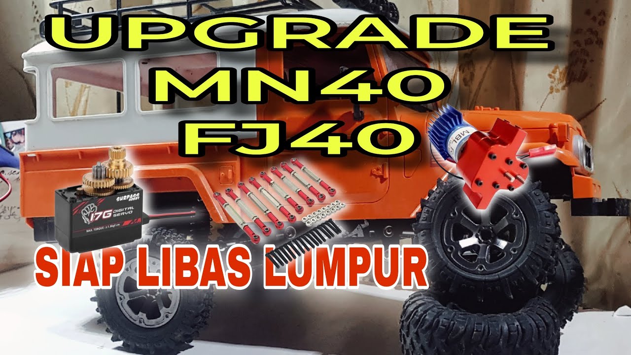 UPGRADE MN40 FJ40 JADI GAHAR🤘💯......... || rc adventure || fyp ||short || vlog || upgrade