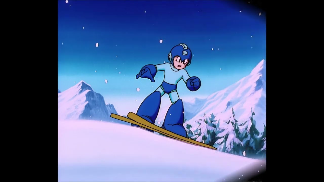 Mega Man 6 Blizzard Man Stage 90's Anime style