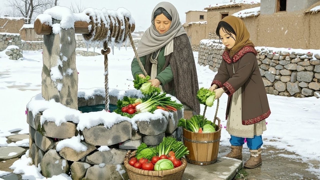 Peaceful Winter Village Morning ❄️ Slow Living & Cozy Countryside | Ghibli Style